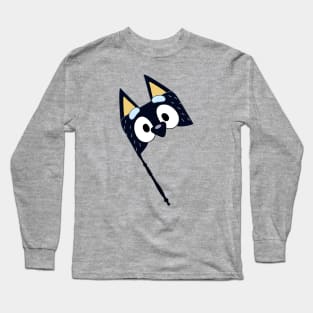 Bluey Mask With Stick Long Sleeve T-Shirt